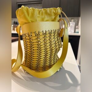 Paco Rabanne Drawstring Leather Bag